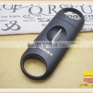 V - shaped cut, ABS plastic cigar scissors Color wood double cigar cutter, double shear cigar cutter,cigar scissors