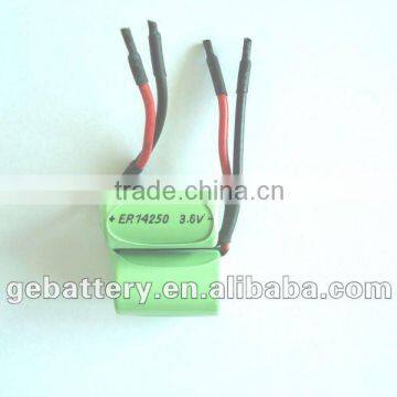 ER14250 1/2AA 3.6V Li-SOCl2 battery