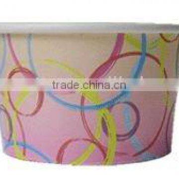 8 oz ice cream paper cup ,double PE with your logo or no print