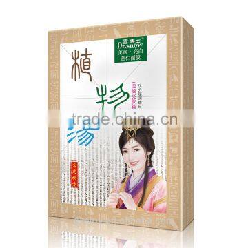 Herbal ingredient Coix seed whitening brightening face mask