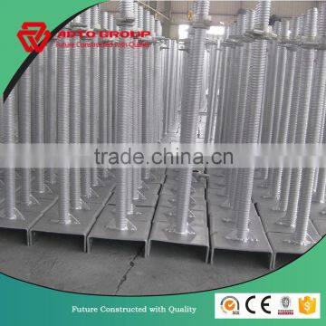 Scaffolding adjusable solid U head jack base