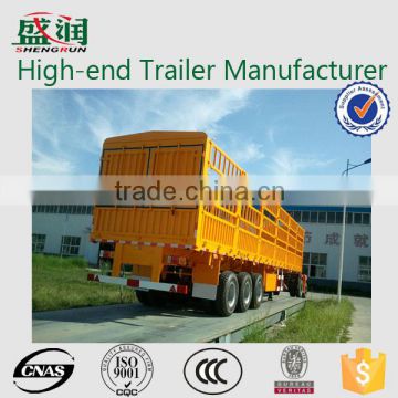 Warehouse gate transport semi trailer shengshun auto side wall semi trailer