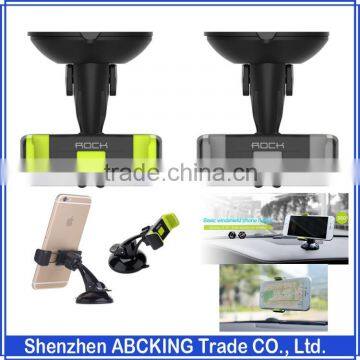 Rock Universal 360 Degrees Dashboard Windshield Car Phone Holder Stands for iPhone 7 6s rotate Windshield Phone holder
