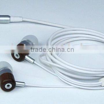 2014 hot selling stereo custom cheap wood earphone from Shenzhen headphone factory