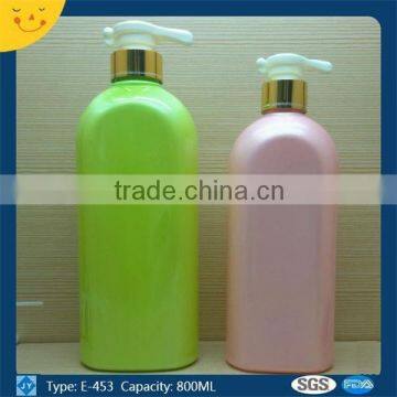 800ml 26oz flat Personal Care Industrial Use and PET Plastic Type best design shampoo bottle