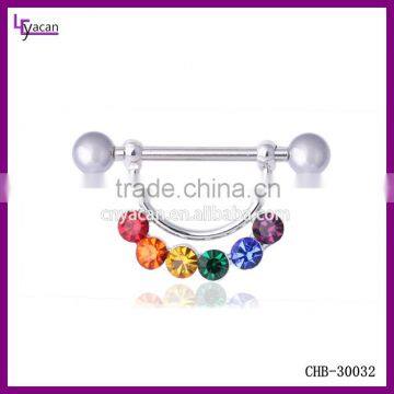 Hot And Fashionable Surgical Steel Custom Made Nipple Rings