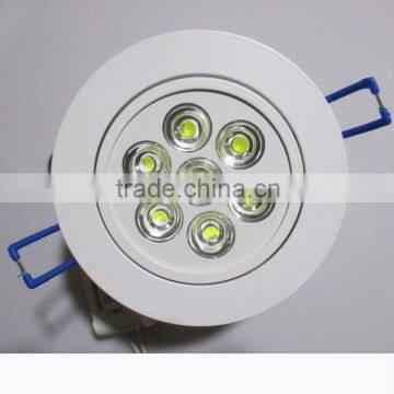 7W white Led dowlights,700LM,AC85-265V,7*1W ,2 years warranty