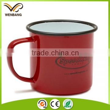 Wholesale customized enamel nescafe coffee cups