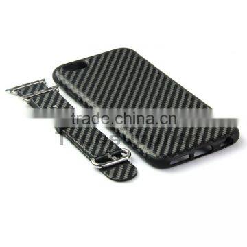2015 new arrivied fantastic design for apple watch leather band strap with same Tpu protective case for iPhone 6