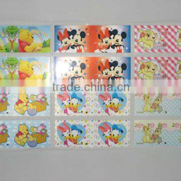 OEM Professinal Non-Toxic kids Cartoon Sticker