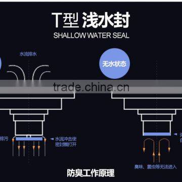 LABRAZE LE8404Q Bathroom/kitchen Brass Floor Drains photo-6