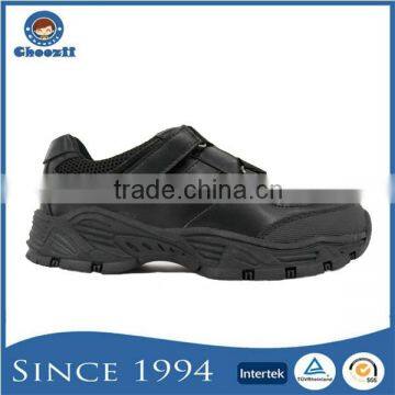 New Design Stylish Magic Sticker Breathable Children Black School Shoes photo-5