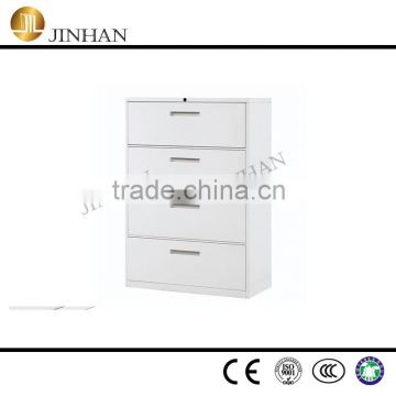 Modern office product with wide 4 drawer fireproof file cabinet for office