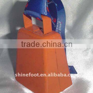 4.2inch metal cowbell A4-C016 with lanyard and logo for sporting events(E081)