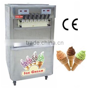 With air cooling 4+3 mixed flavors 2014 new machine for frozen yogurt (ICM-T400)