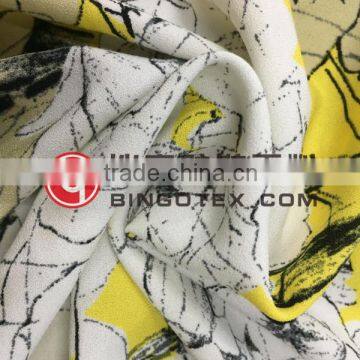 Plain Style and Printed Pattern Polyester Chiffon Fabric photo-2