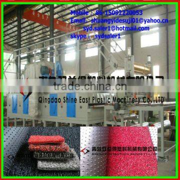 PVC foaming coil mat making machine/car mat extrusion line