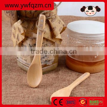 fancy wooden handle small baby spoon