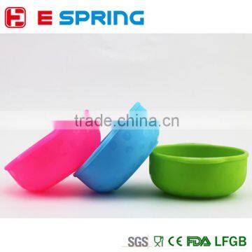 Lovely Silicone Baby Feeding Bowl Set With Spoon