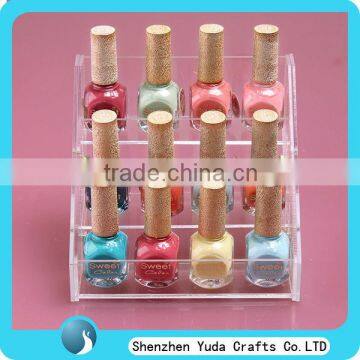 small clear acrylic nail polish display rack Shenzhen factory