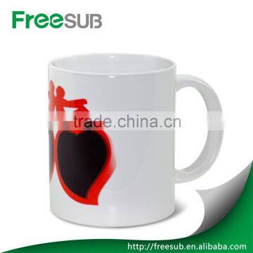 Logo printing wholesale couple heart custom color changing mug