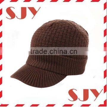 Mens Wool Knit Cable Cuff Beanie Cap for Women