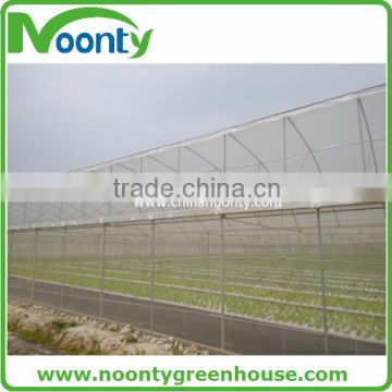 Single span roof vent tropical climate greenhouse