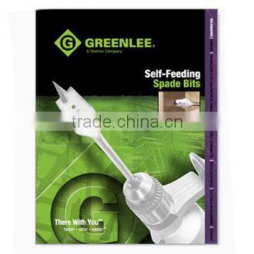 Spade Bit Set, 1/4 in. Shank, Wood, 7 pcs.