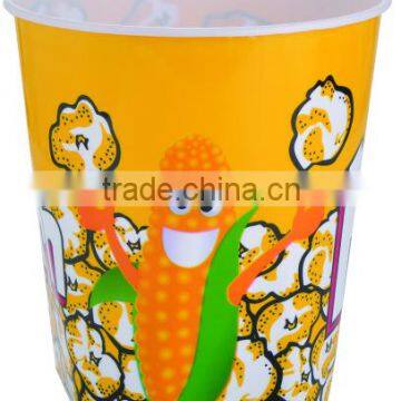 2.9L custom printed plastic popcorn bucket