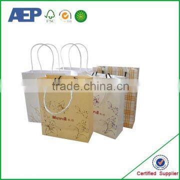 high quality luxury paper printed paper bags wholesale