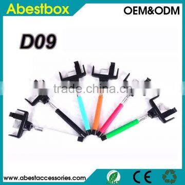 S00845 D09 Bluetooth monopod selfie stick bluetooth selfie shutter wireless with remote control for mobile phone