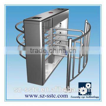 Wooden package security electric half height stadium turnstile