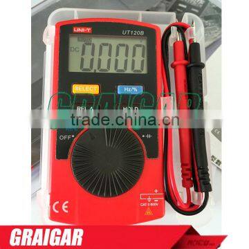 Pocket Size Type Digital Multimeters UNI-T UT120B Super Slim Meter Handheld Digital Multimeters mini digital ac dc voltmeter