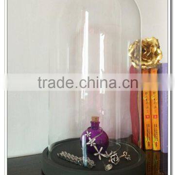 Display Sculpture with Glass Dome Display>< Easter Egg Glass Dome Chicken Egg Stand>< wholesale display glass bell jar domes