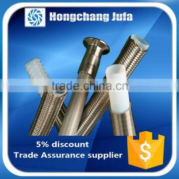 Chemical Fluid Anti Corrosion SS Wire Braided teflon flexible hose