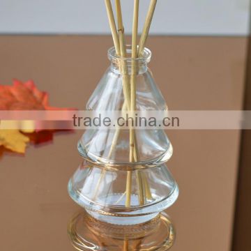 Innovative Tree Shape Empty Aroma reed diffuser Glass Bottles