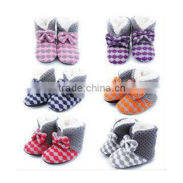 Cartoon baby shoe, Diamond knitted short boots, Winter & Autunm toddler shoe