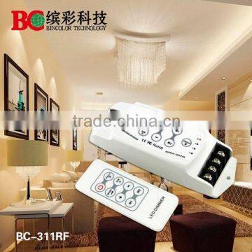 DC12V-24V 6A*3Channel Single Color Led Dimmer RF Remote Touch Control DIY photo-3