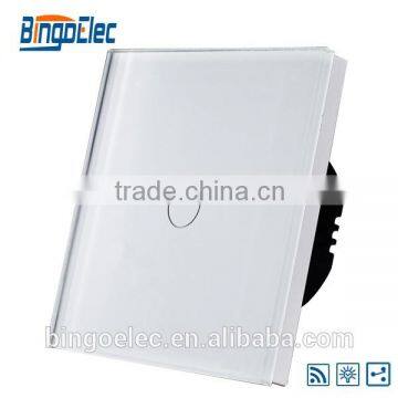 EU/UK Standard 1gang 2way Dimmer Remote Switch,touch Light Switch