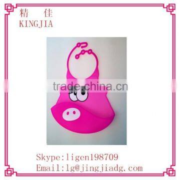 cute funny adjustable waterproof silicone baby bib