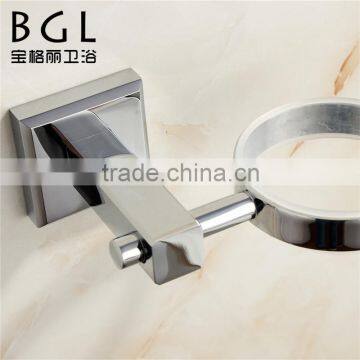 Modern design Bathroom accessories Brass Chrome finishing Soap dish holder with ceramic dish