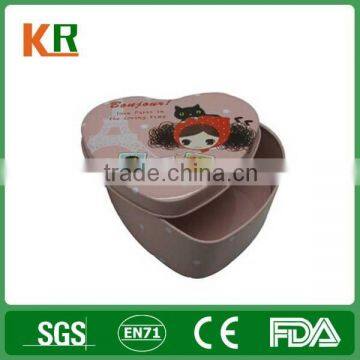 Branded Heart Shape Chocolate gift tin candy jar