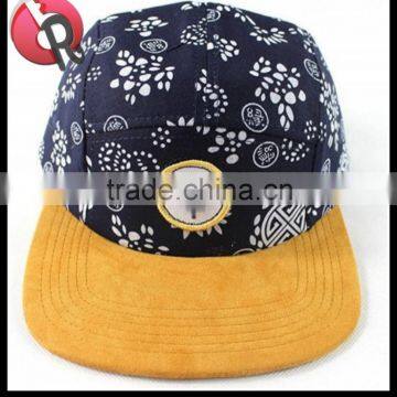 Flat Brim 5 Panel Snapback Hats Caps