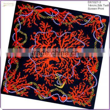 2014 Factory Free Samples No MOQ 100% Silk Foulard