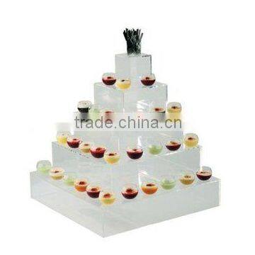 acrylic cube display for appetizer