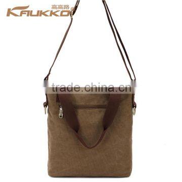 Concise Tablet Messenger Bag For Men Vertical Messenger Bags For Men Crossbody Bag White Cotton Canvas Messenger Bag photo-4