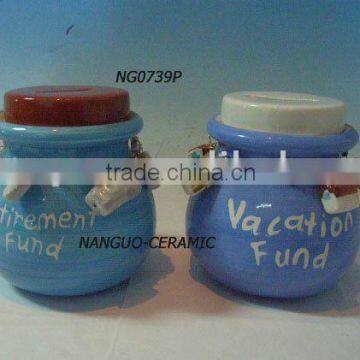 ceramic money jar money saving bank
