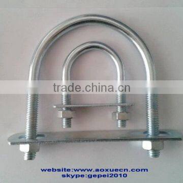 Fastener metal U shape pipe clamp bolts