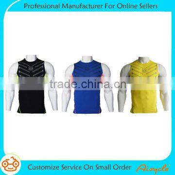 New design high quality custom compression tank top for men