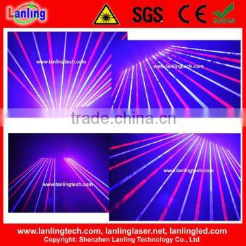 4 watt 16 head RB stage light laser curtain/laser rain